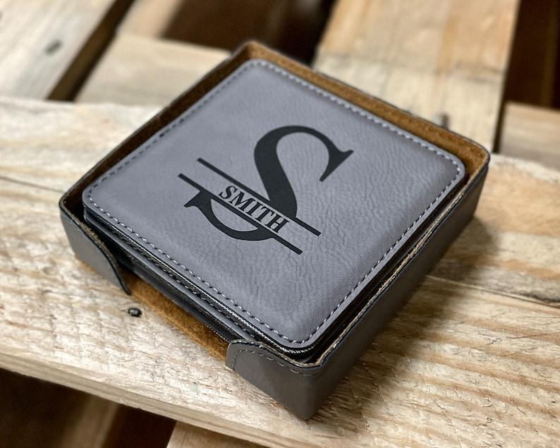 leather projects: coasters