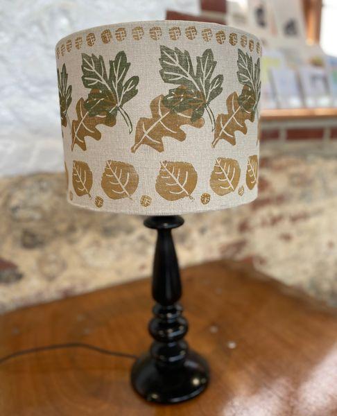 block printed lampshade
