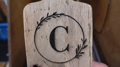 laser engraved wooden charcuterie board