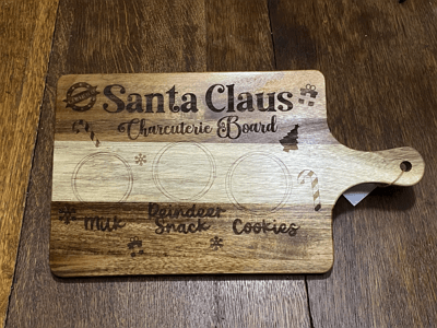 coworker Christmas gifts idea: personalized cutting board