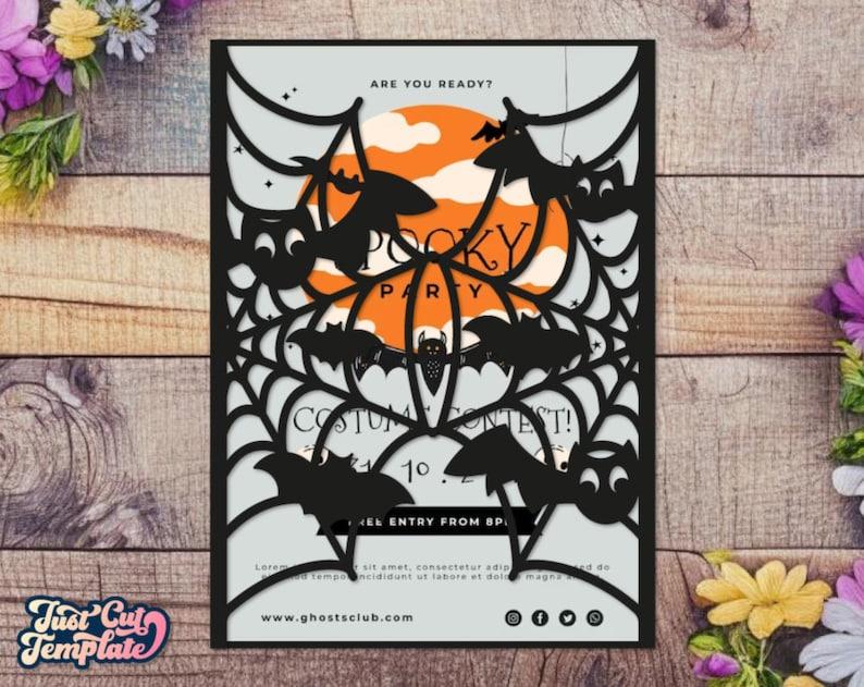 halloween paper crafts: laser cut invitations