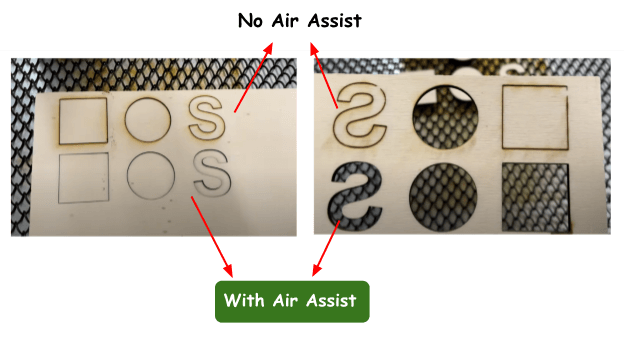 Importance of air assist for diode cutters? : r/lasercutting