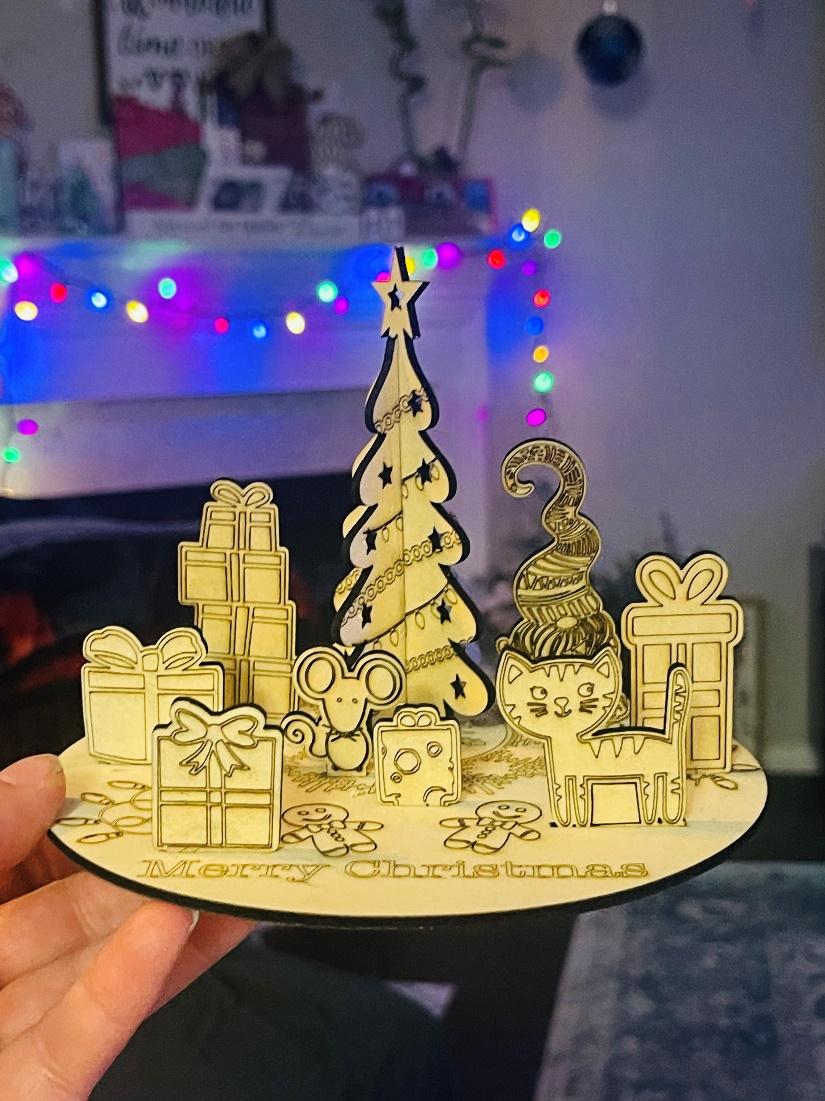 diy 3d Christmas card