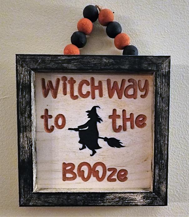 halloween craft ideas: witchy sign