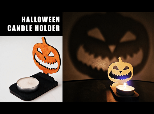 halloween craft ideas: spooky tea light holders