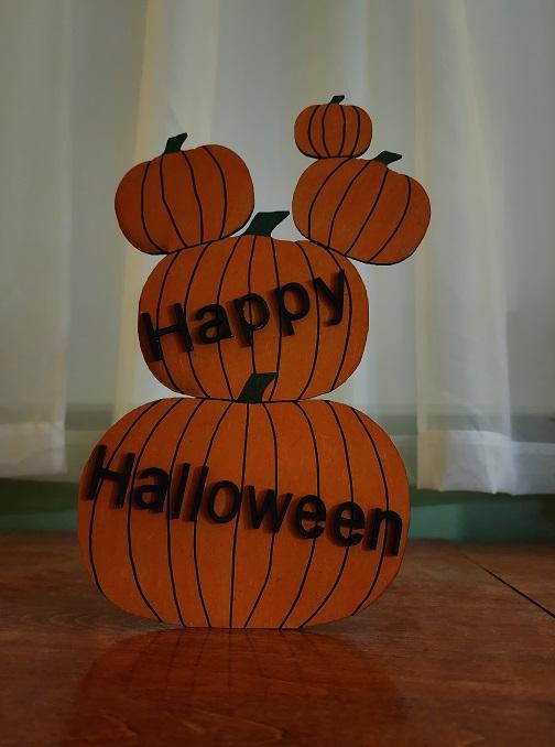 halloween craft ideas: pumpkin stand