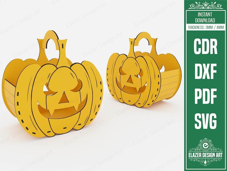 halloween crafts for adults: pumpkin shaped basket