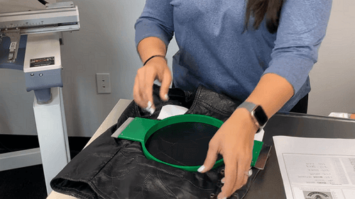 clean the leather for machine embroidery