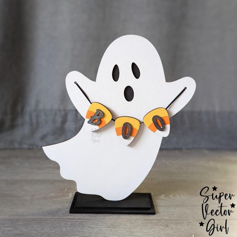 halloween craft ideas: ghost shelf sitter