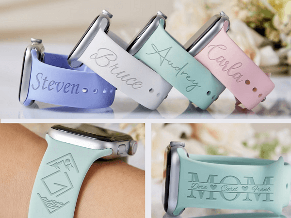 coworker Christmas gifts idea: engraved watch bands