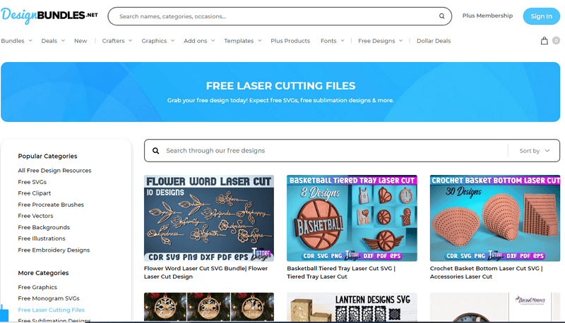 free laser cut files of Design Bundles