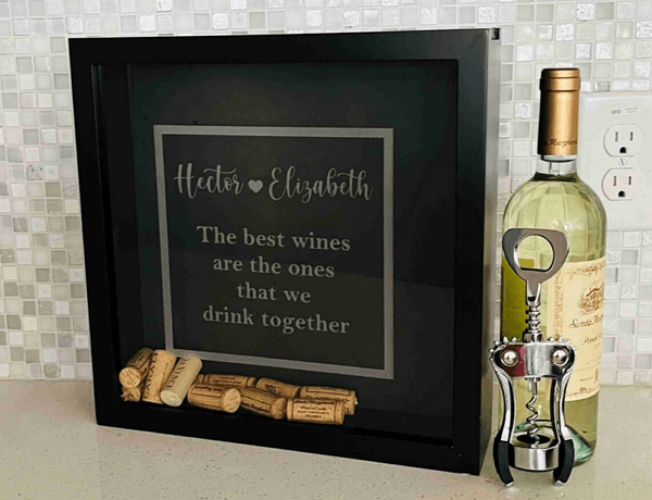 wine cork display box