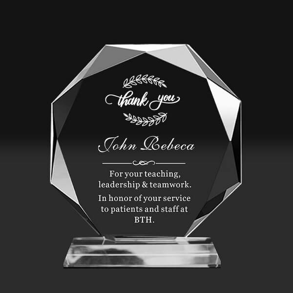 personalized office gifts: engraved employee awards