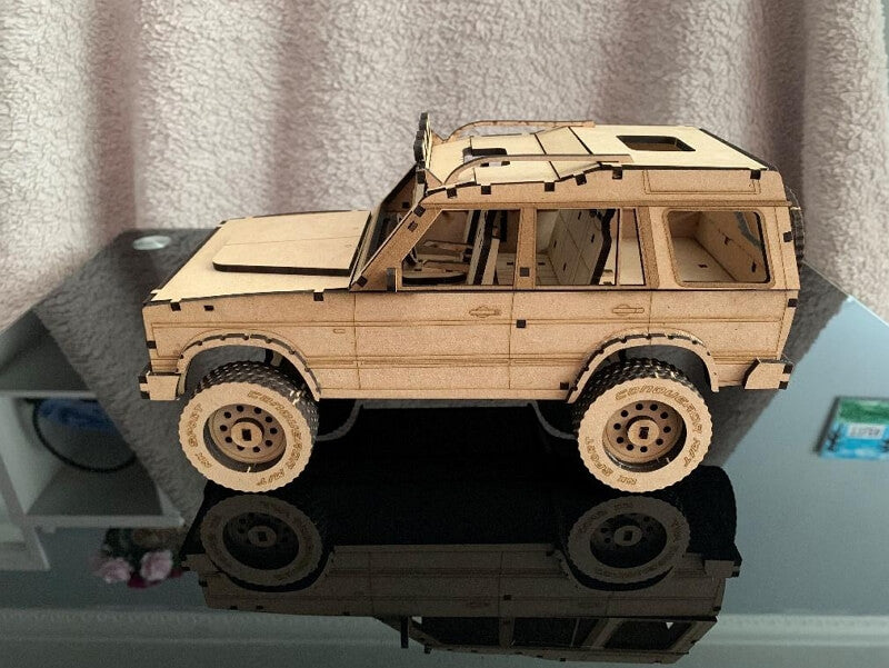 hobby laser cutter project: Land Rover Discovery model