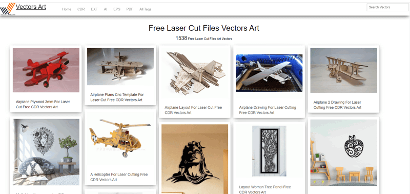laser cut files of Vectors Art