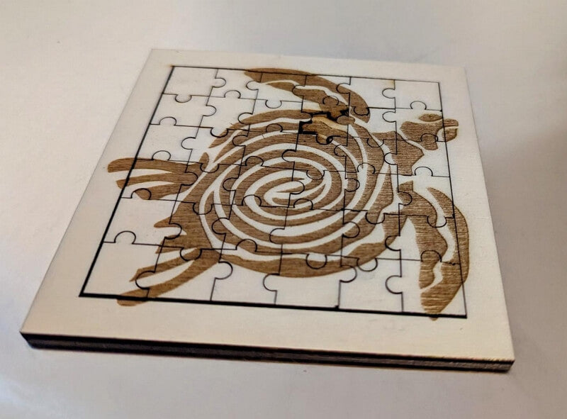 laser cut poplar jigsaw puzzle