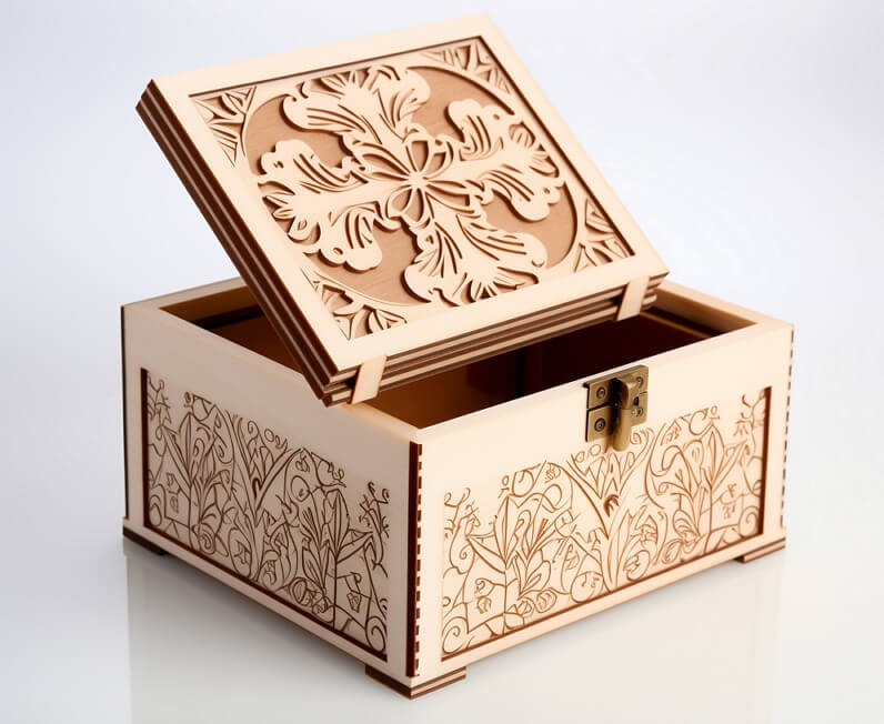 wood laser engraver project: wooden box