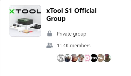 Groupe Facebook du xTool S1