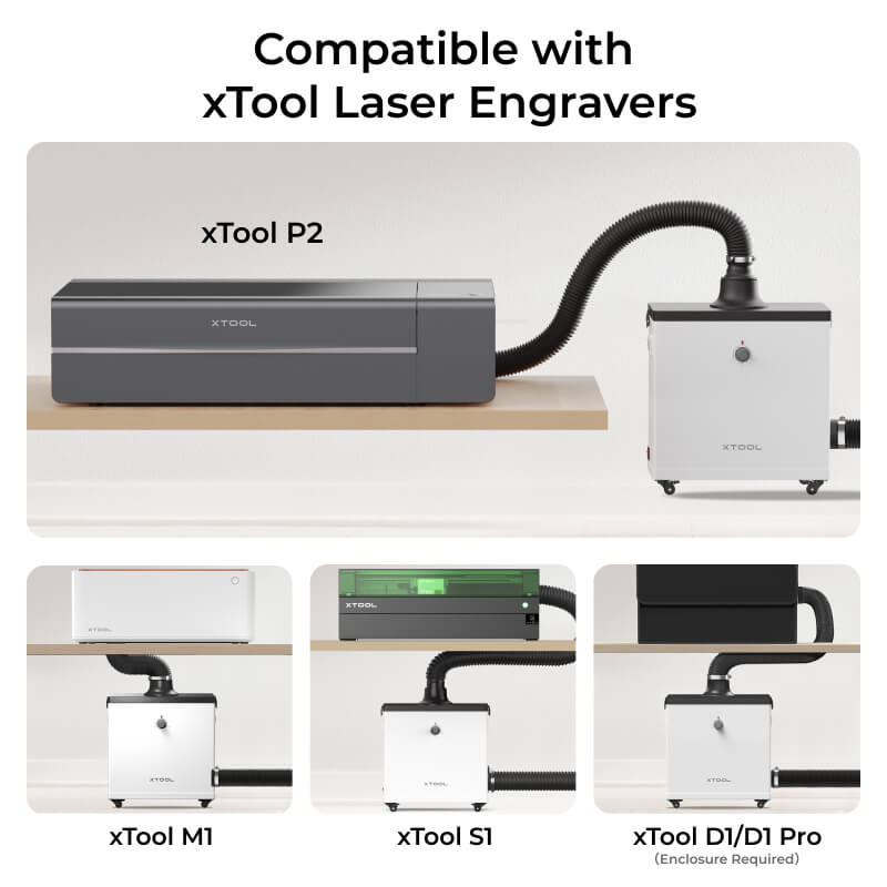 xTool Smoke Purifier for xTool D1/D1 Pro/M1/P2 Laser Engraver