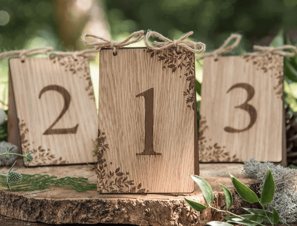 woodworking projects that sell - wooden wedding table numbers