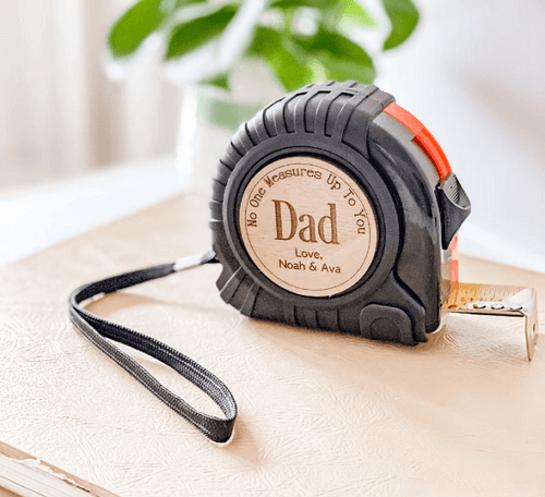 engraved father's day gifts - engraved tape measure