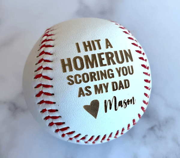 engraved gifts for dad - engraved baseball