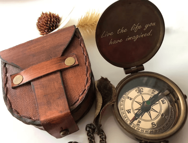 engraved graduation gifts - engraved compass