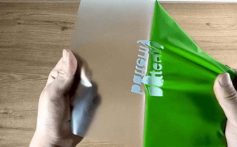 peel off heat transfer vinyl's carrier sheet