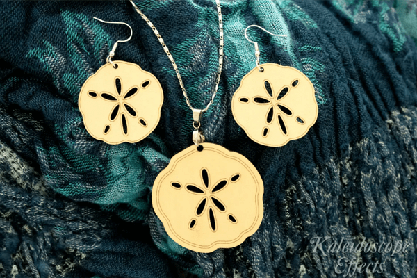 at-home jewelry making idea: sand dollar earrings