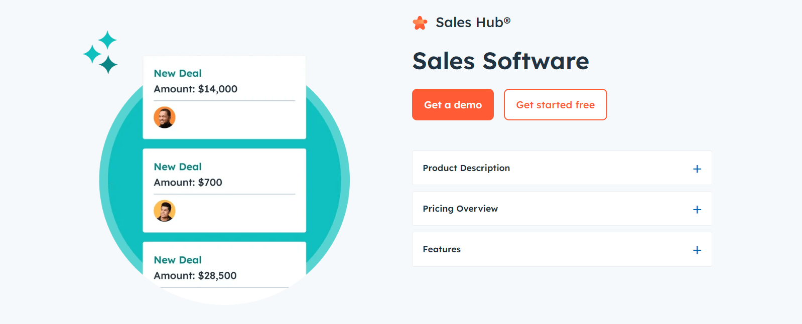 CRM tool for small business: hubspot