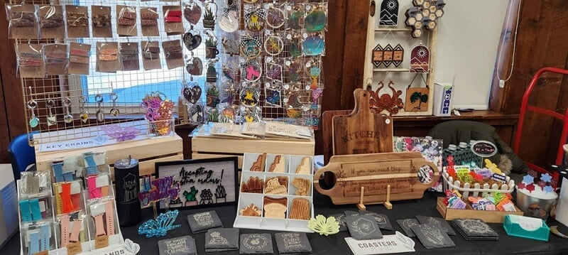 selling laser engraved products at craft shows