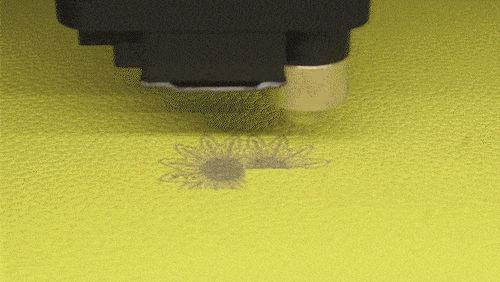 how laser engraving leather works