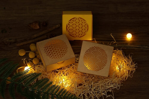 laser cutting paper lamp box