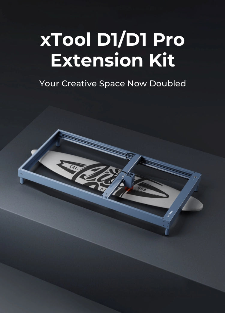 J'installe le kit d'extension pour le xTool D1 Pro 