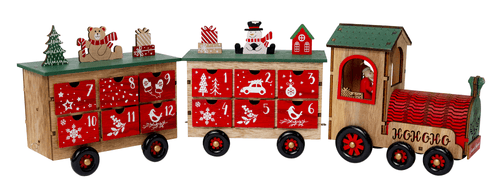 laser cut christmas mini train decor