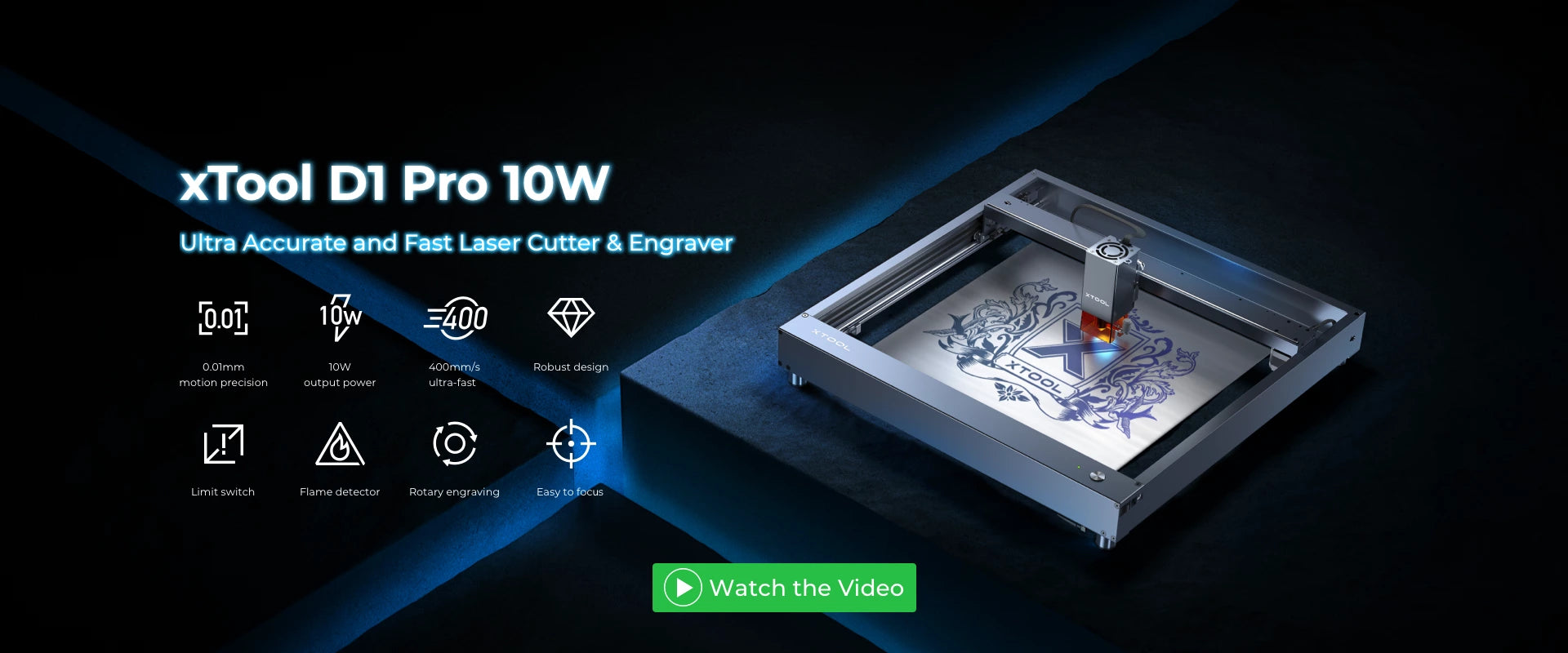 Buy powerful engraver xTool D1 Pro 20W - speed, accuracy