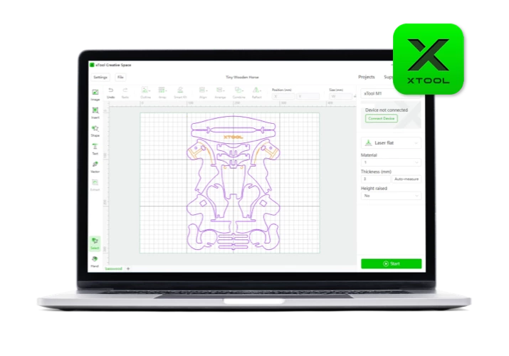 Grabadora Láser xTool D1 Pro de 5 W