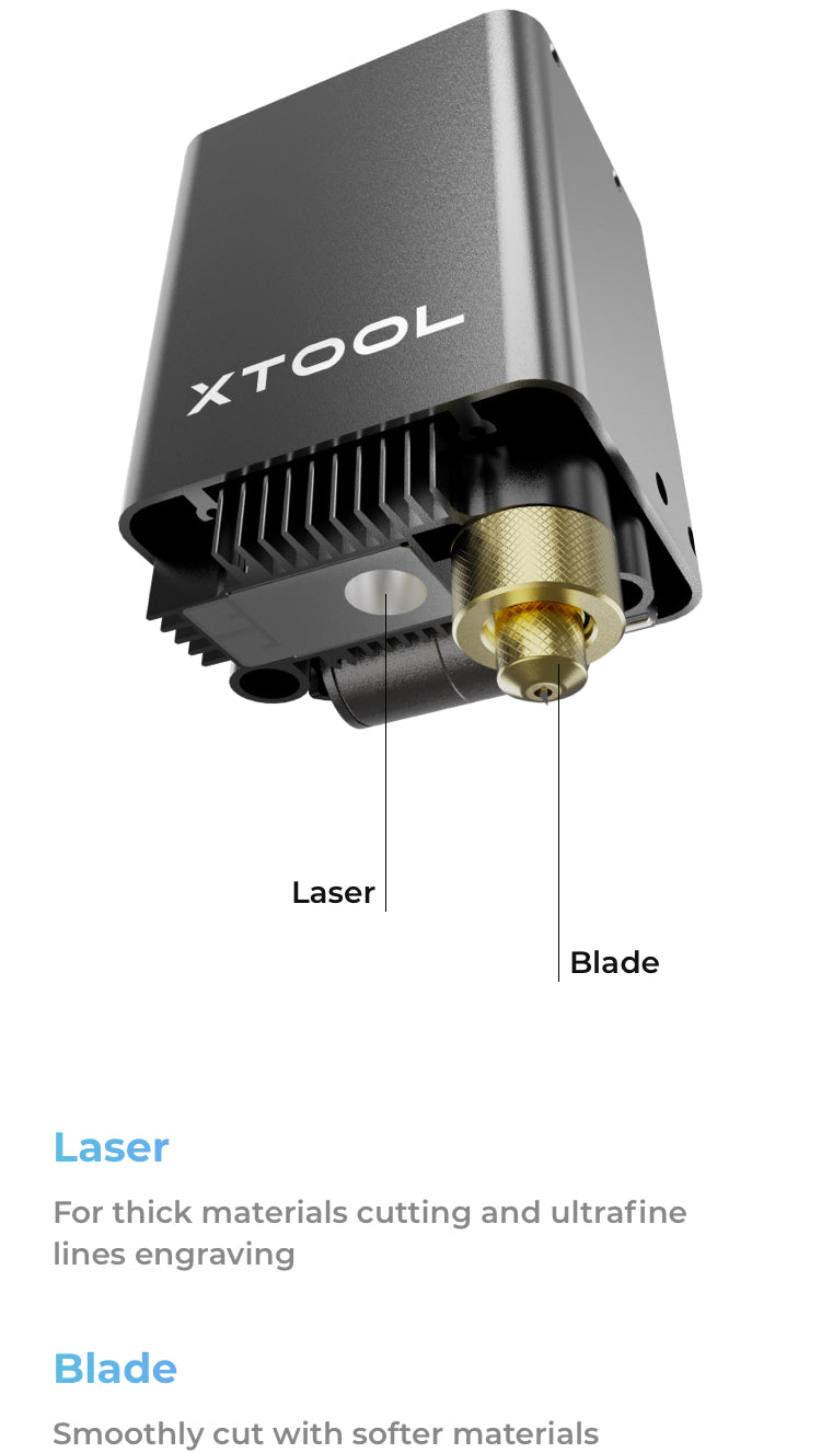 xTool M1 10W Craft Laser & Blade Cutting Machine Deluxe Equipment Bundle