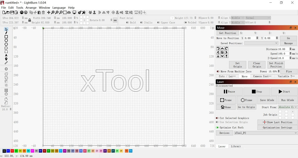 Xtool S1 Grid /lightburn/xtool Creative Space Files digital