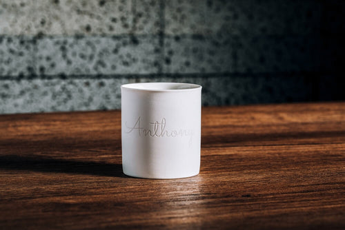laser engraved customized ceramic mug