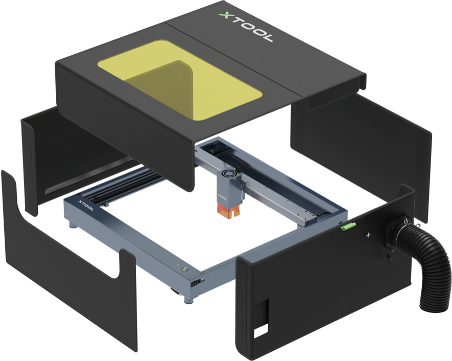 xTool カバー D1/D1 Pro用 折りたたみ式防煙カバー