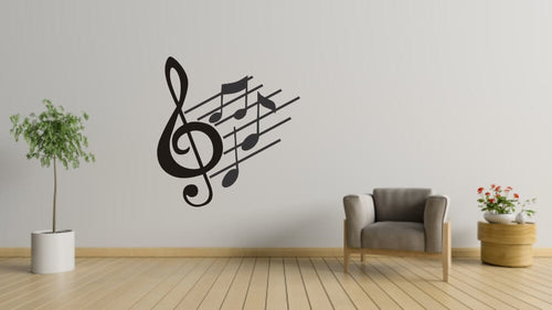 wood wall art - music note