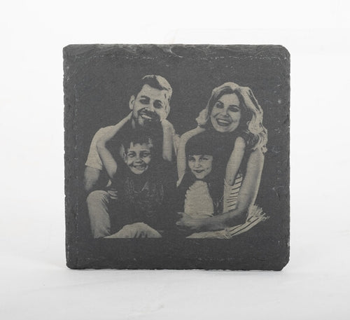 laser engrave photo on marble stone
