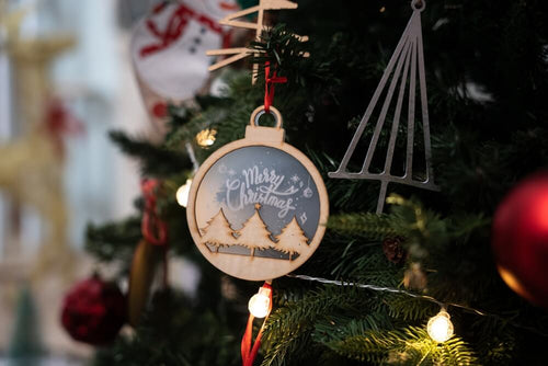 Easy Neighbor Gift Idea- Personalized Wooden Christmas Ornaments Made with  xTool - Keeping it Simple