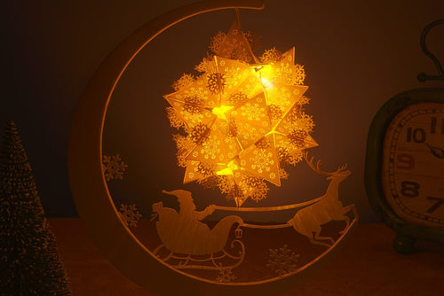 laser engraving decorative paper lamp