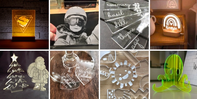 laser cutting acrylic projects