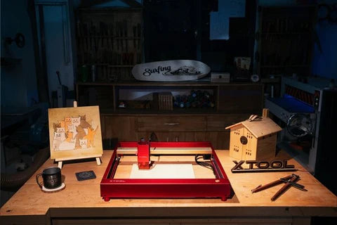 xtool d1 pro laser cutter for plywood
