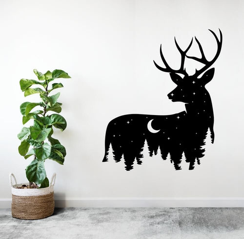 wood wall art - deer