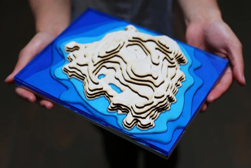 diy home decor projects - 3D Topographical Maps