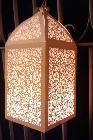 diy lighting ideas - papercut light